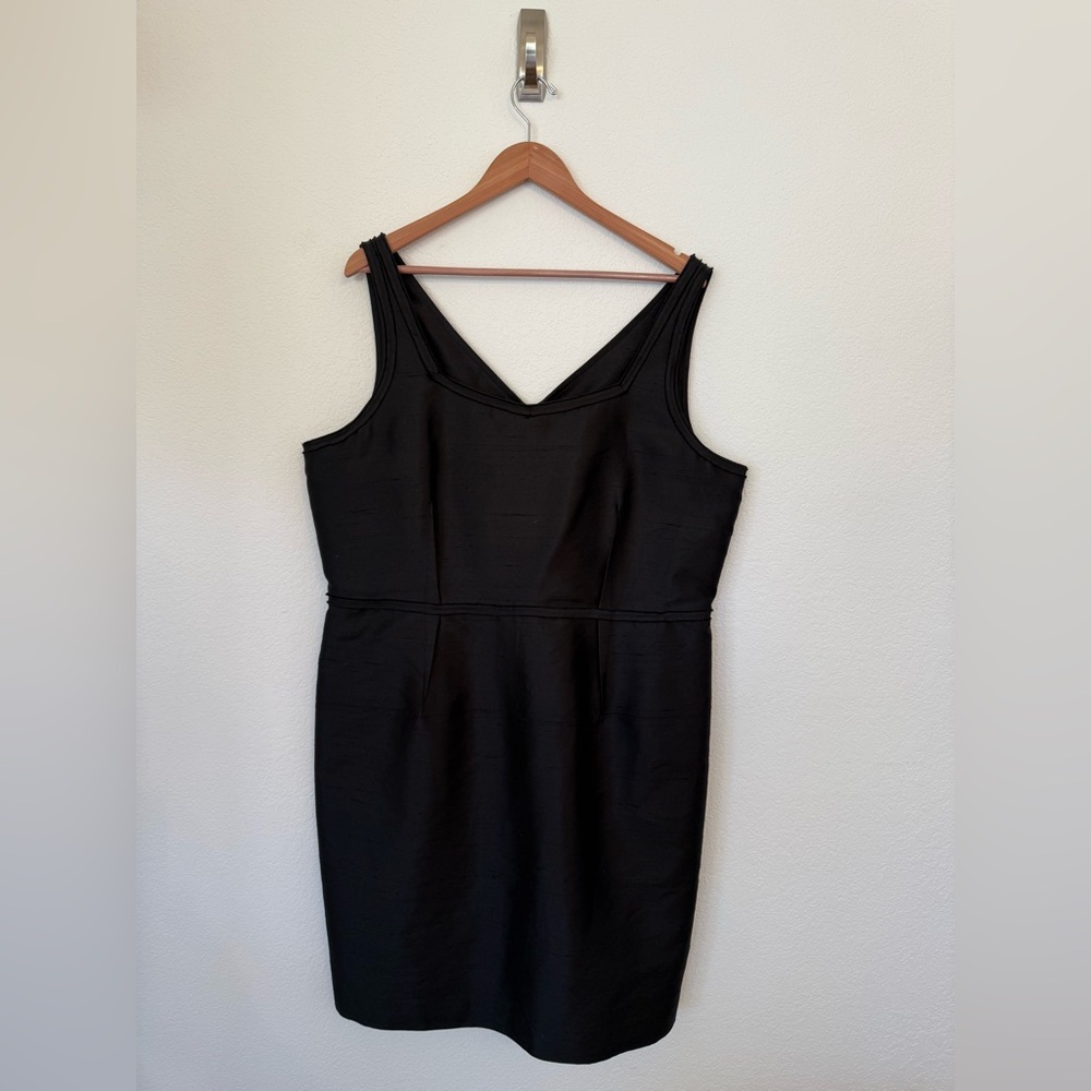 Talbots Women 20w Silk/Wool Blend Sleeveless Sheath Dress NWT $229 - Picture 2 of 5